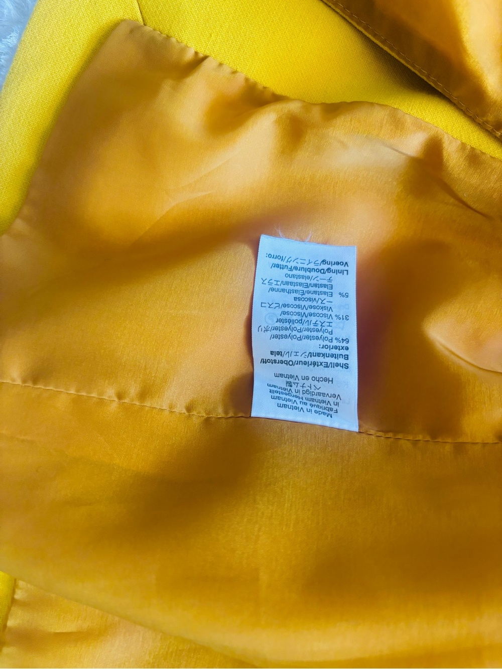 J. Crew Mustard Yellow Dover Double Breasted Blazer Size: 10 - Picture 8 of 8